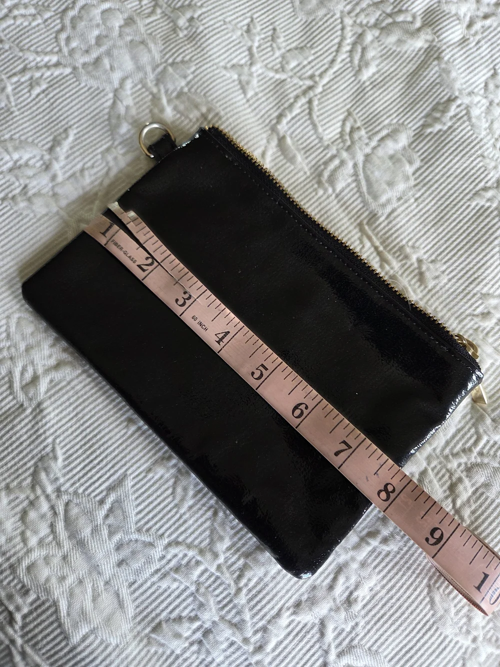 Brahmin | Black Patent Leather Wristlet Clutch